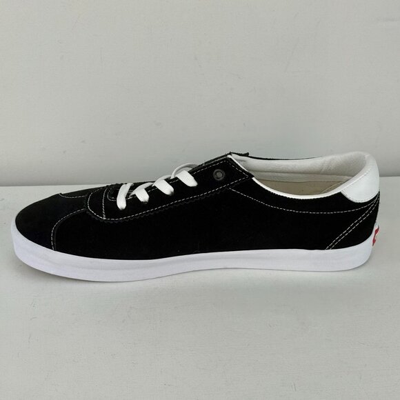 Men\'s 13 - VANS Sport Low Skate Suede Sneaker Black/White - 508357 main image 6